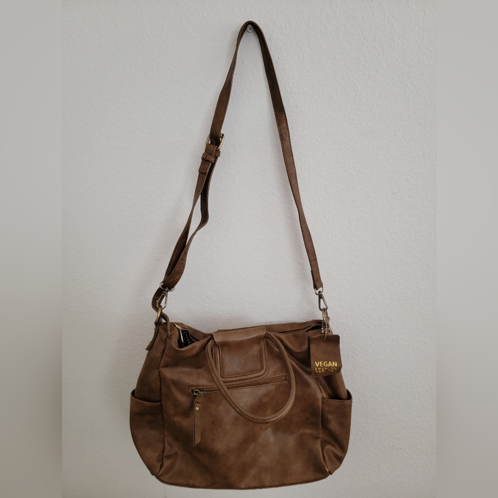 Antik Kraft Cross Body Tote Bag Vegan Leather